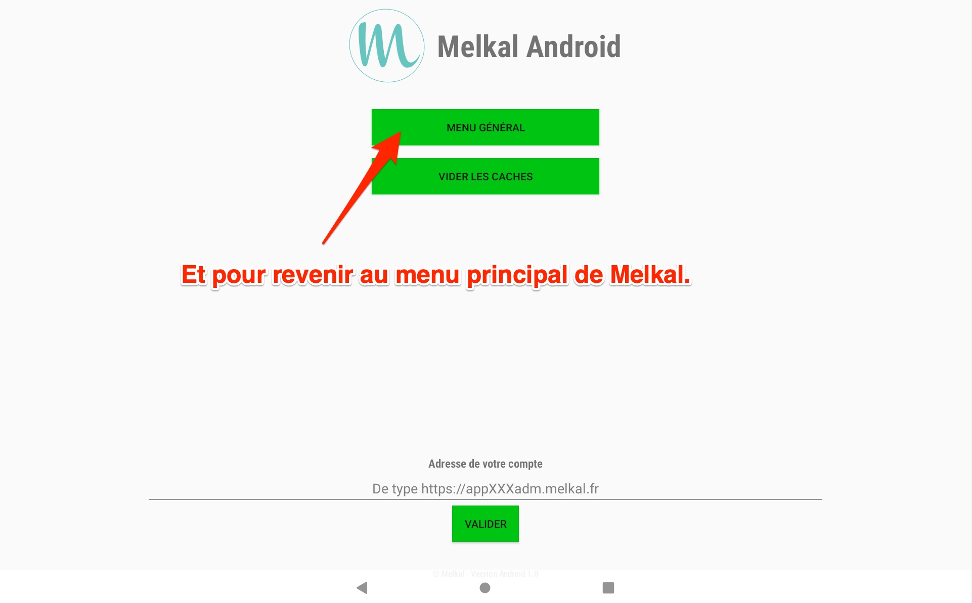 Installation de l'application Android