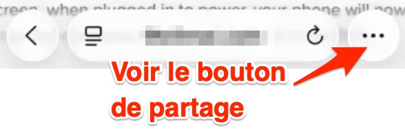 Installation de l'app web sur IOS
